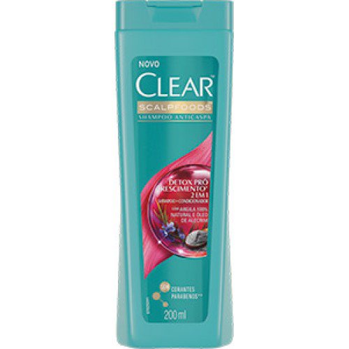 clear-sさん　1220 Shampoo 2 Em 1 Anticaspa Detox Pró Crescimento